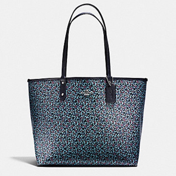 NWT COACH Reversible City Tote Ranch Floral Print - Picture 7 of 8